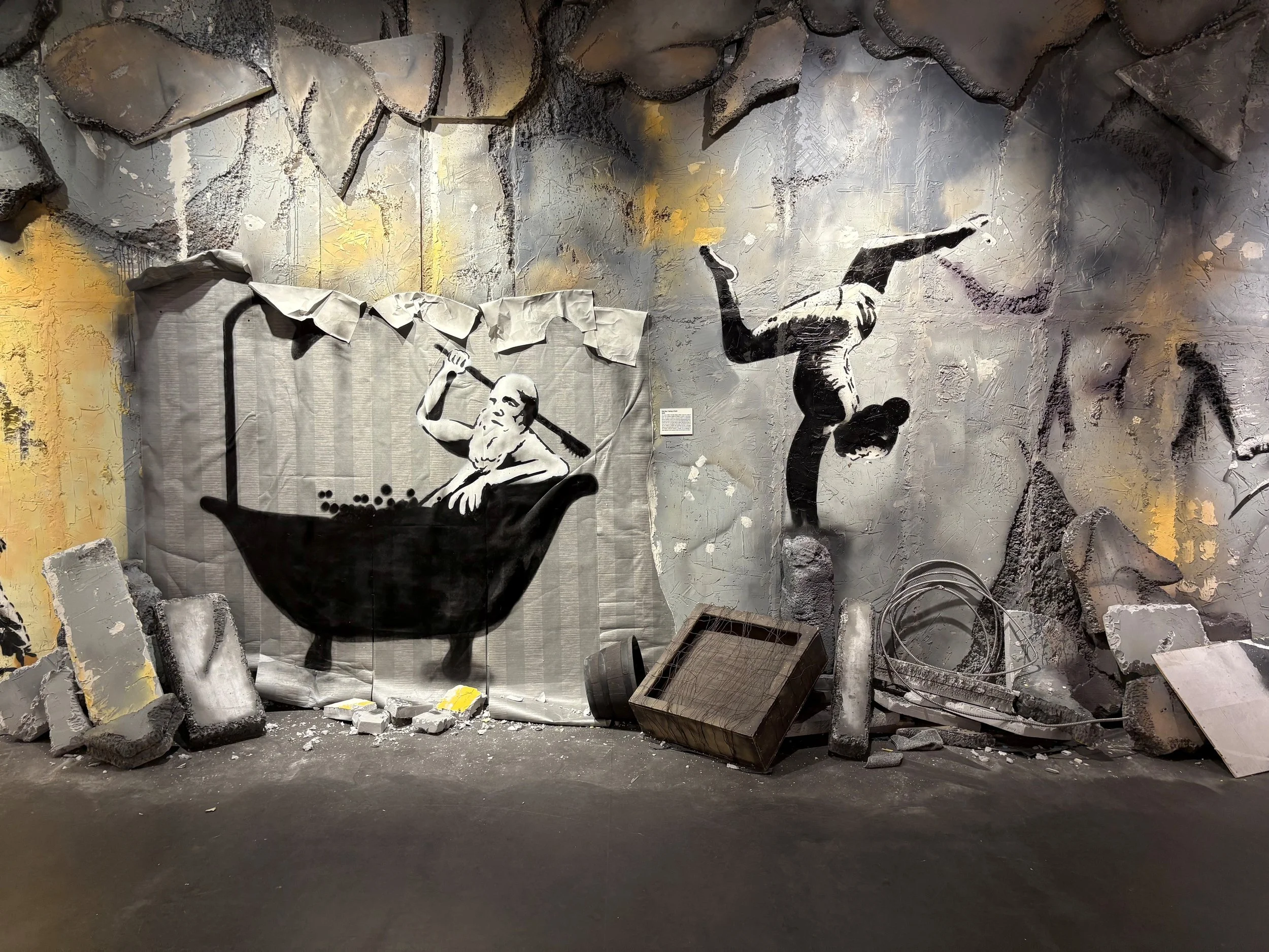 A Glimpse of Banksy “Without Limits” — Halo Bar | Bistro